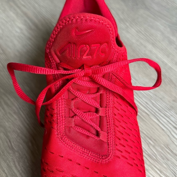 Nike Air Max 270 GS University Red Sneakers with Jelly Plastic Heels - Picture 7 of 11